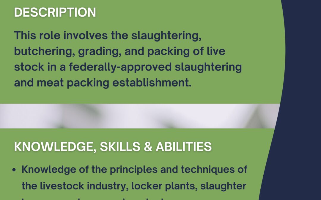 Job Vacany – Butcher – STX
